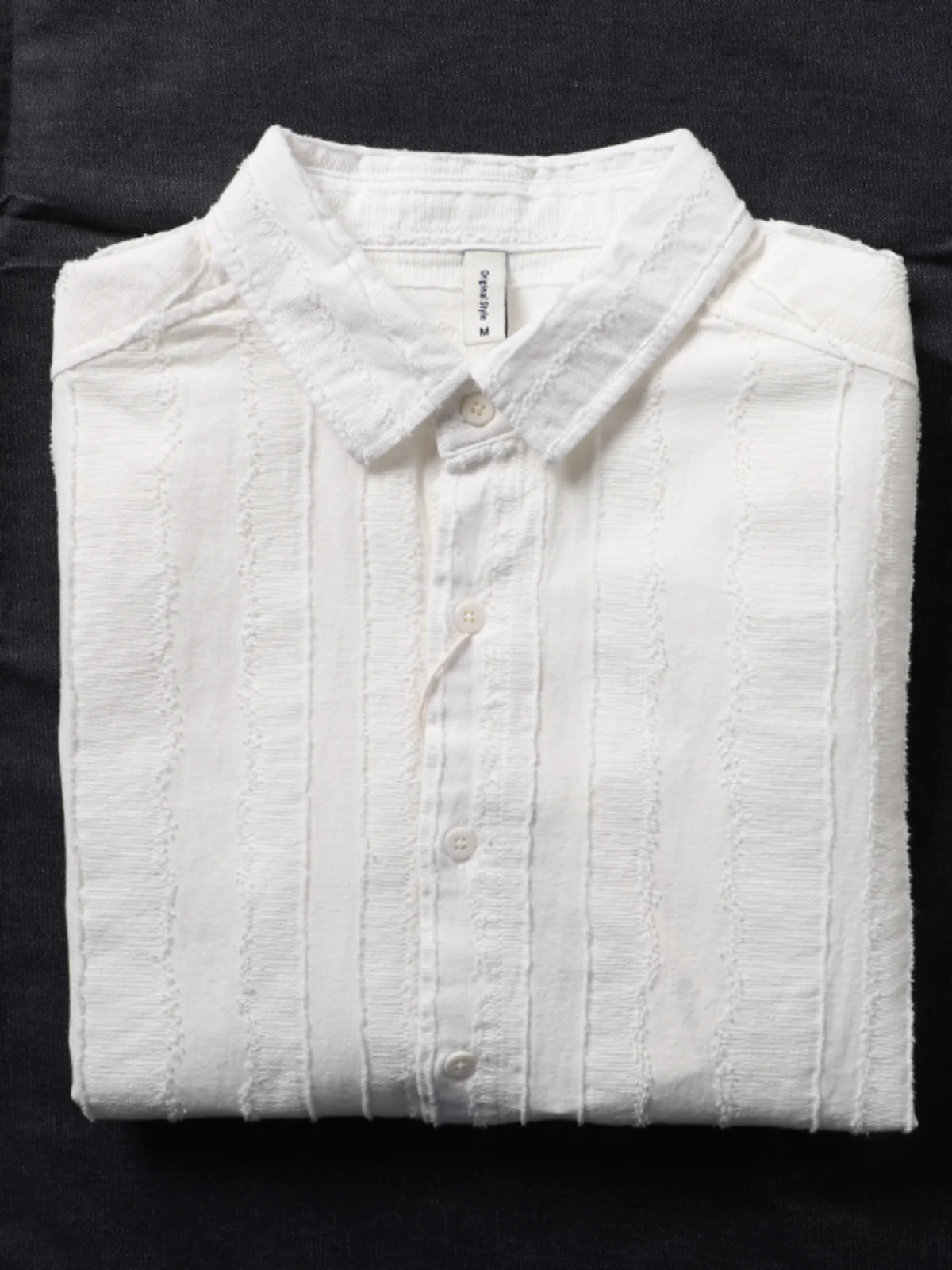 Quality Retro Striped Pure Cotton White Shirt Men's Japanese Style Art Casual Long Sleeve Shirt Jacket Trendy Youth Standard Fit
Quality Retro Striped Pure Cotton White Shirt Men's Japanese Style Art Casual Long Sleeve Shirt Jacket Trendy Youth Standard Fit