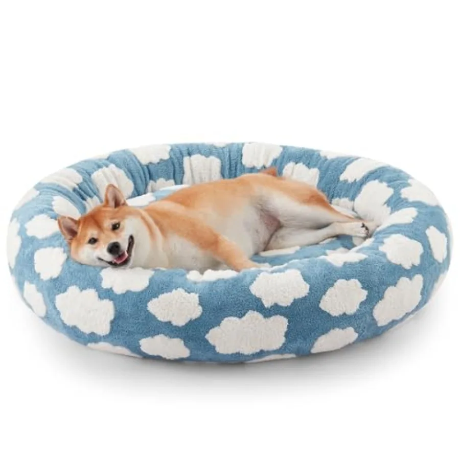 Donut Dog Bed Medium Size Dog Cute Round Calming Pet Bed with Removable Washable Cover Orthopedic Puppy Bed with Jacquard Shagg
Donut Dog Bed Medium Size Dog Cute Round Calming Pet Bed with Removable Washable Cover Orthopedic Puppy Bed with Jacquard Shagg