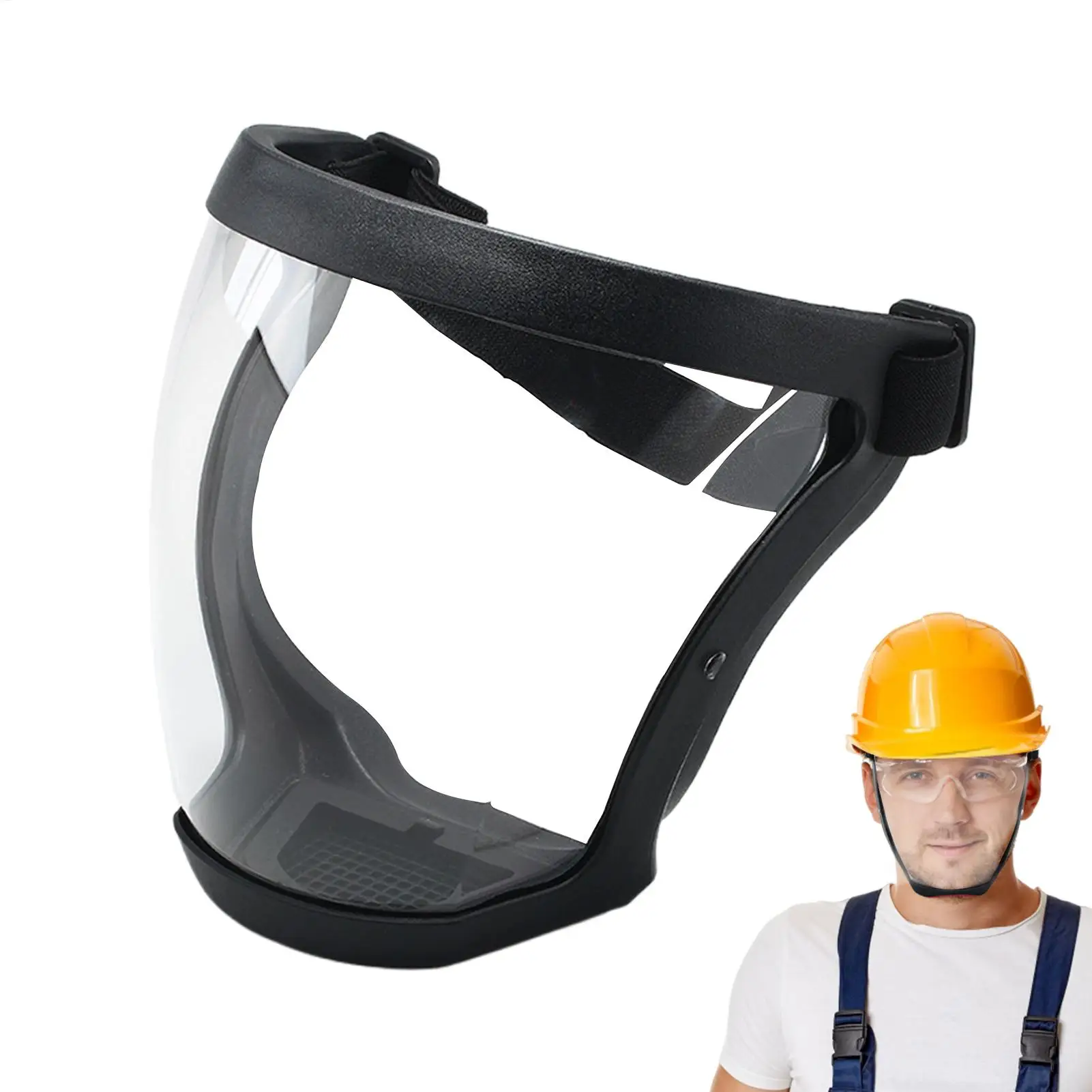 Full Face Shield Super Protective Clear Face Shield Masque Safety Protection Equipment Face Cover for Grass Whacking for Adults
Full Face Shield Super Protective Clear Face Shield Masque Safety Protection Equipment Face Cover for Grass Whacking for Adults