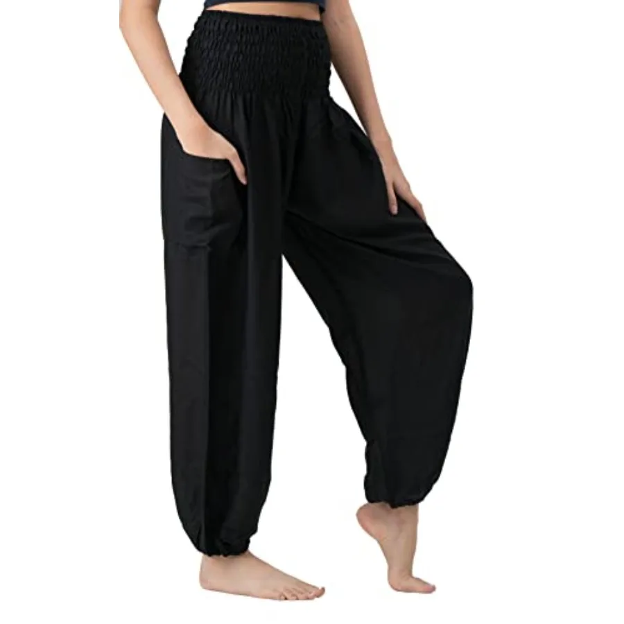 Harem Pants Women Yoga Boho Clothes with Pockets
Harem Pants Women Yoga Boho Clothes with Pockets