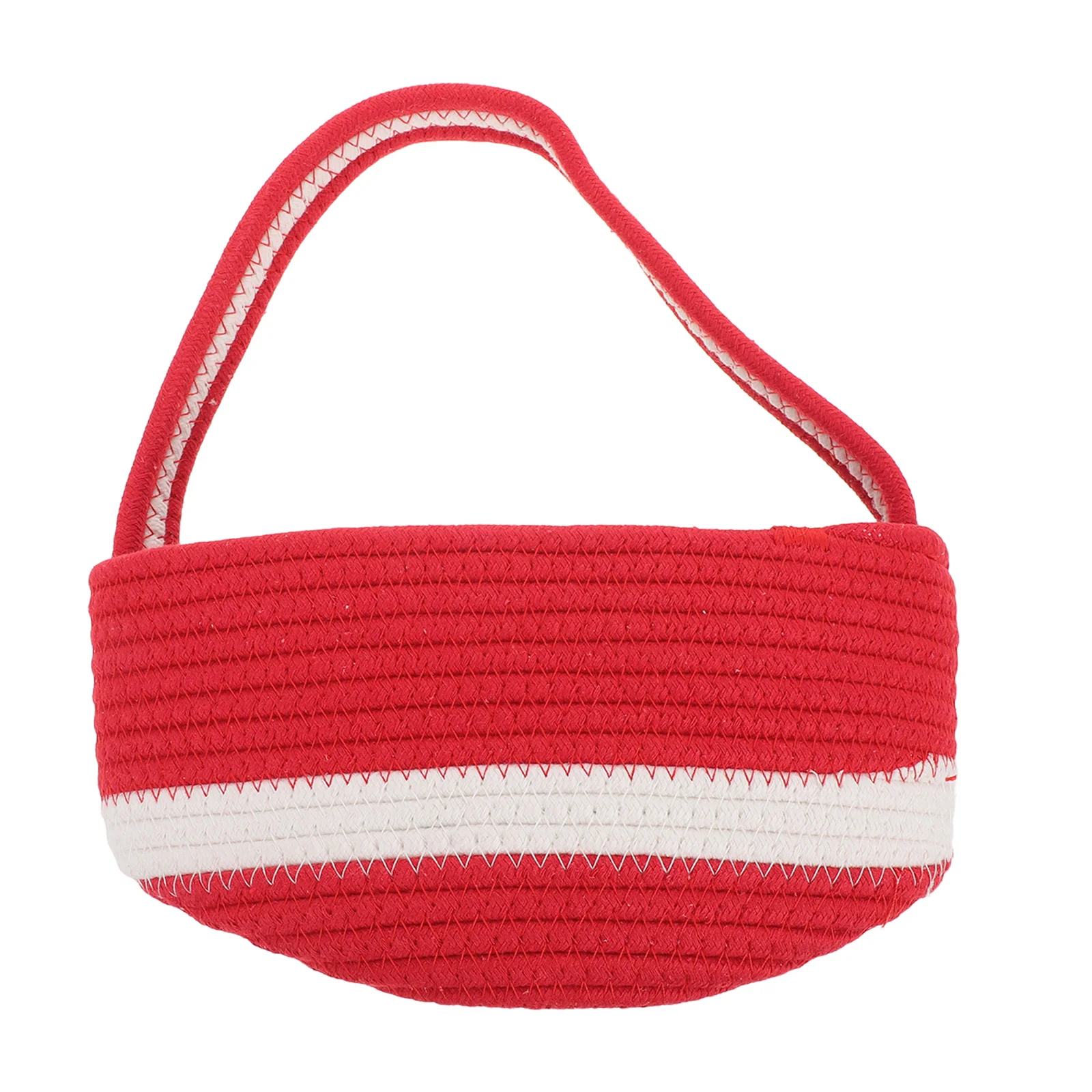 Christmas Red Cotton Rope Basket Foldable Desktop Organizer Handles 7.8 X 5.3 Inches Festive Design Space Saving Storage
Christmas Red Cotton Rope Basket Foldable Desktop Organizer Handles 7.8 X 5.3 Inches Festive Design Space Saving Storage