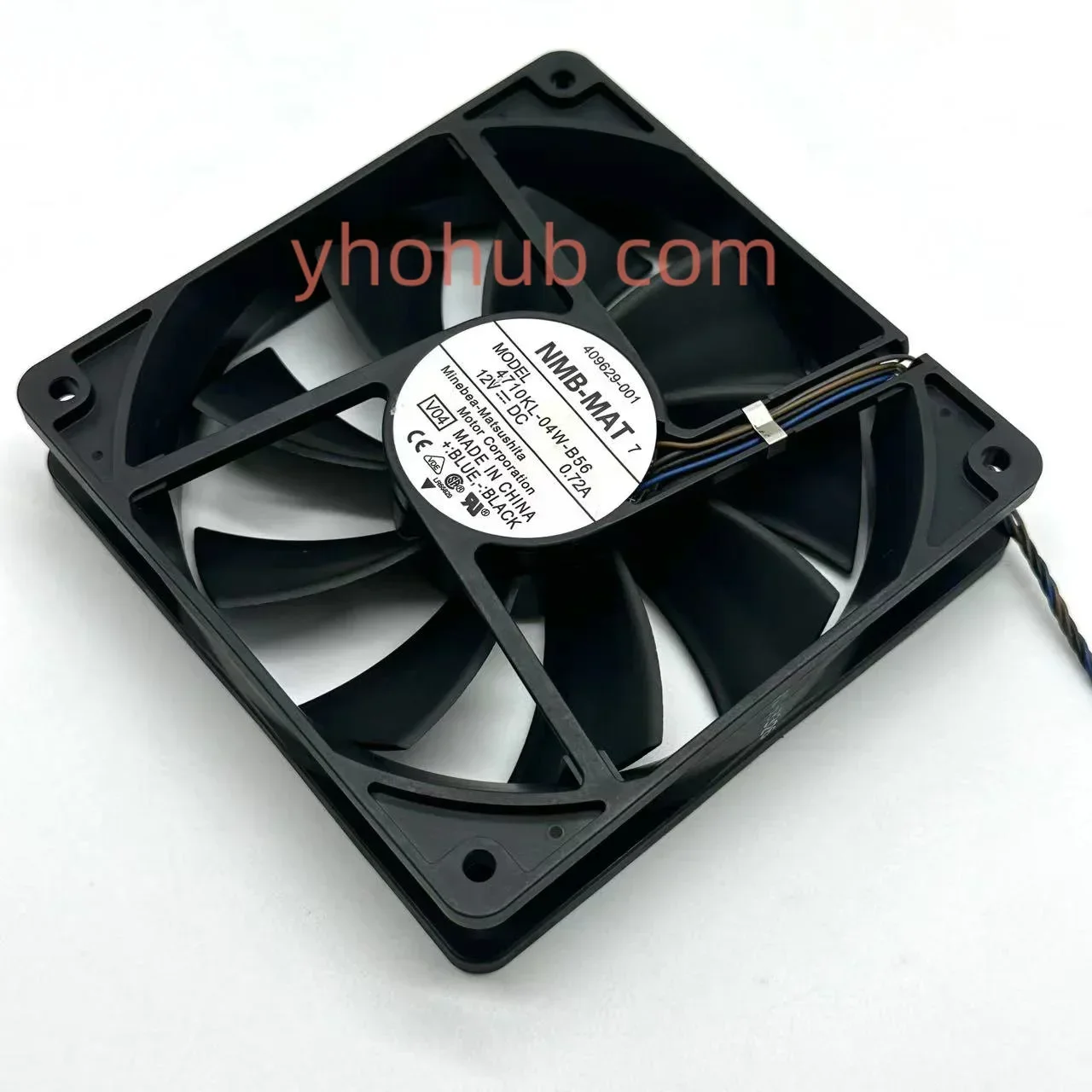 NMB-MAT 4710KL-04W-B56 V04 DC 12V 0.72A 120x120x25mm Server Cooling Fan
NMB-MAT 4710KL-04W-B56 V04 DC 12V 0.72A 120x120x25mm Server Cooling Fan