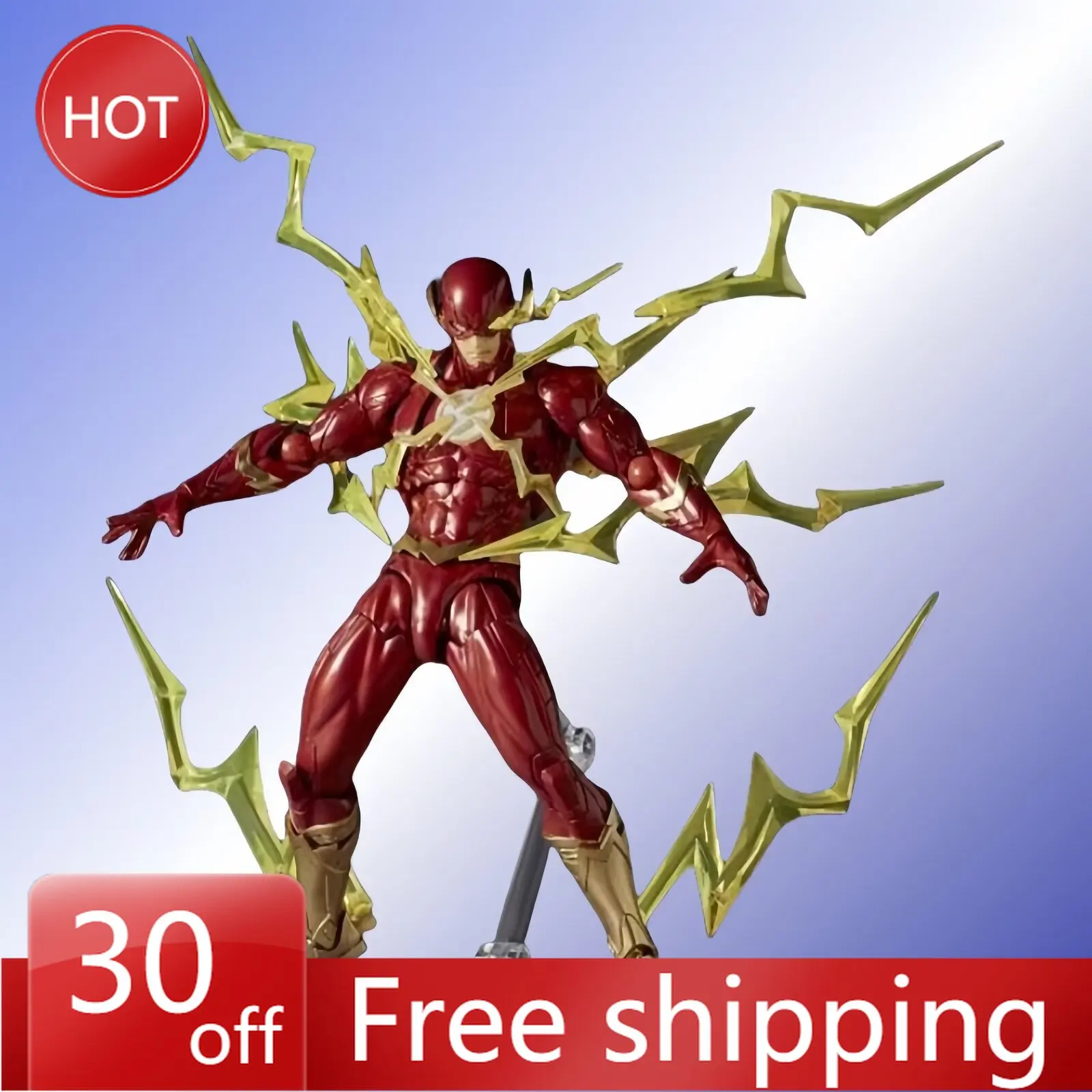 17cm Justice League Movie Figure The Flash Peripheral PVC Model The Joints Are Movable Statue Desktop Decoration Ornaments Gifts
17cm Justice League Movie Figure The Flash Peripheral PVC Model The Joints Are Movable Statue Desktop Decoration Ornaments Gifts