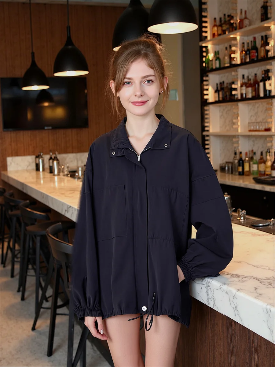 Turn Down Basic Collar Jackets Double Sided Demi-Season Jacket For Women Fall Thermal Blends Workplace Traveler Edgy Vintage Y2K
Turn Down Basic Collar Jackets Double Sided Demi-Season Jacket For Women Fall Thermal Blends Workplace Traveler Edgy Vintage Y2K