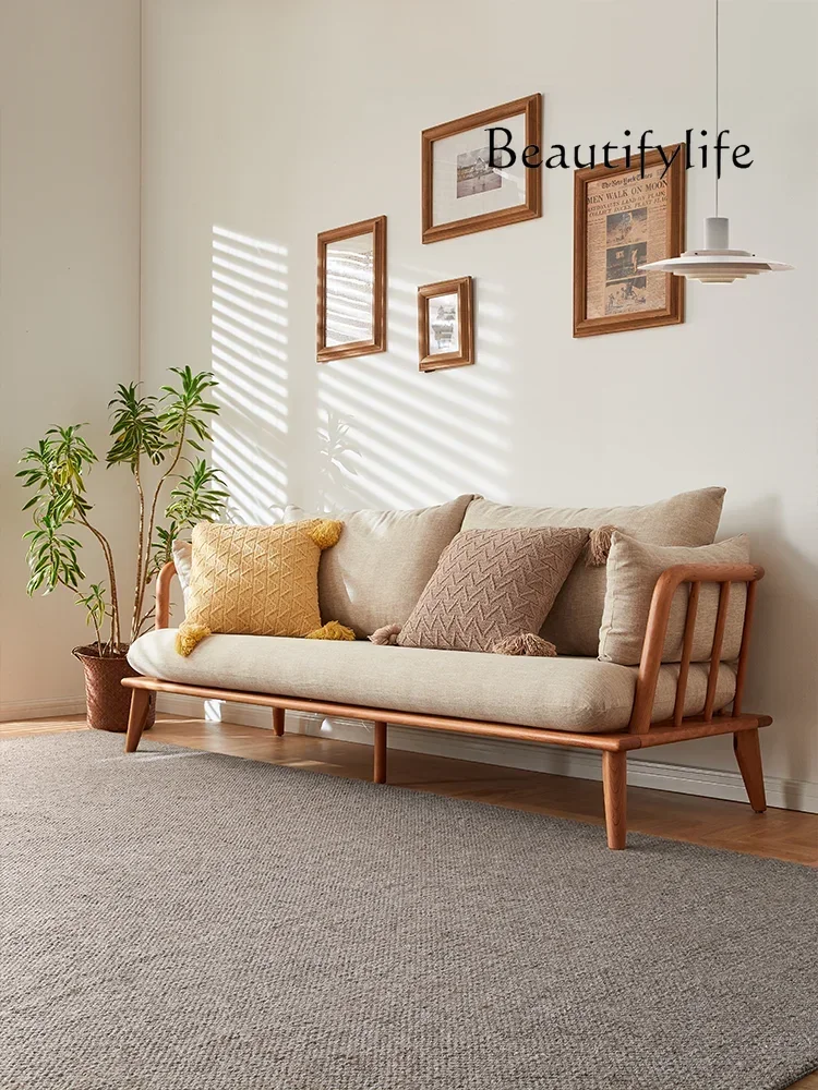 small apartment living room modern simple sofa Nordic medieval all-solid wood fabric sofa chair
small apartment living room modern simple sofa Nordic medieval all-solid wood fabric sofa chair