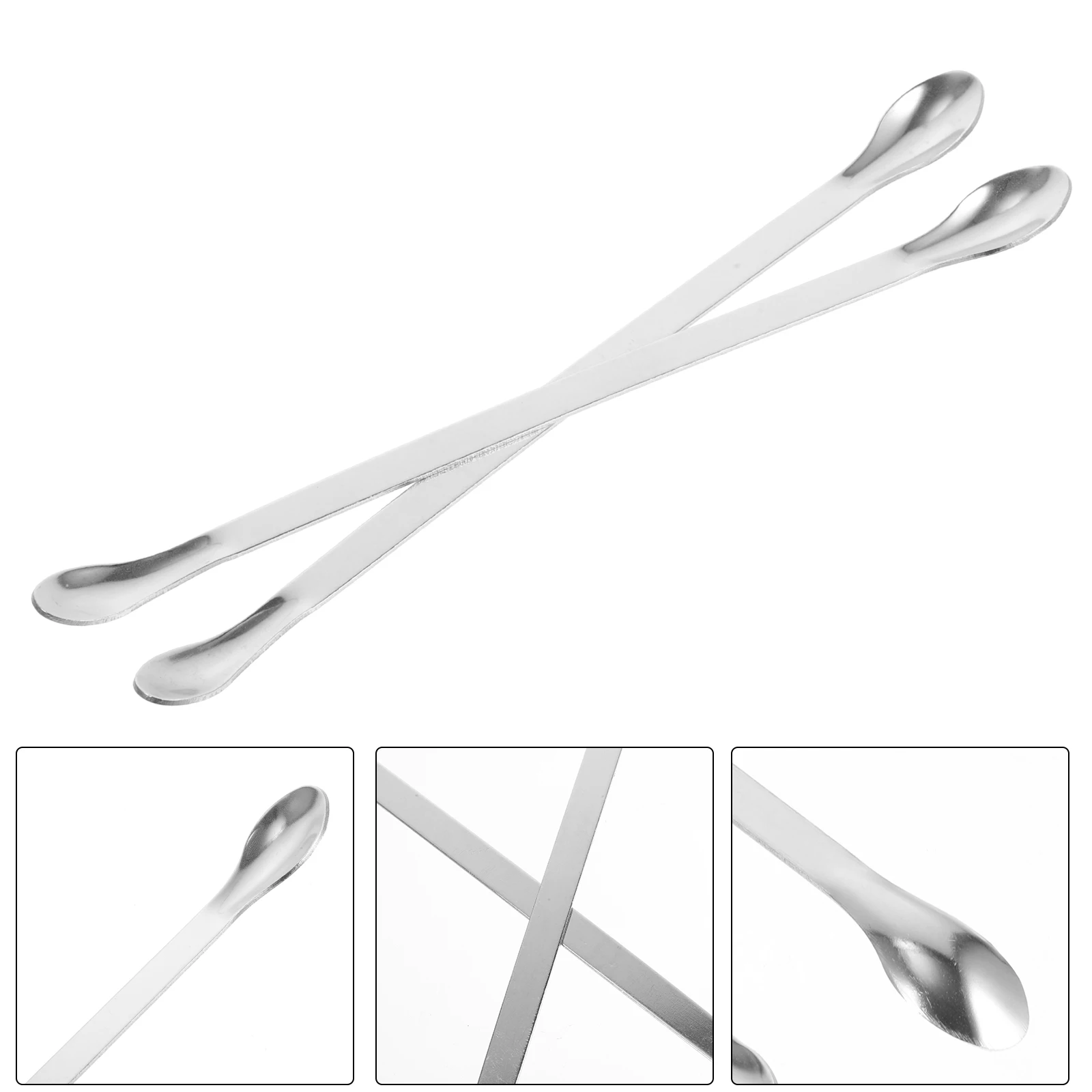 2 pcs Stainless Steel Weighing Spoons Double-end Sampling Scoops for Lab Experiment Science Teaching Equipment
2 pcs Stainless Steel Weighing Spoons Double-end Sampling Scoops for Lab Experiment Science Teaching Equipment