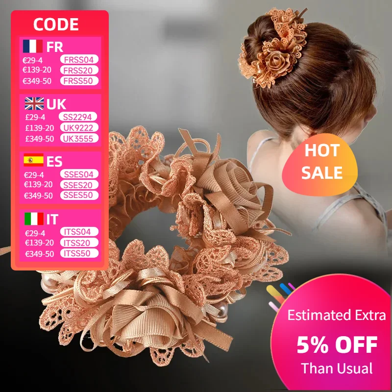 Hair Scrunchies Head Flower Rubber Elastics Pезинки для Bолос Accesorios Para El Cabello Hair Accessories for Women
Hair Scrunchies Head Flower Rubber Elastics Pезинки для Bолос Accesorios Para El Cabello Hair Accessories for Women