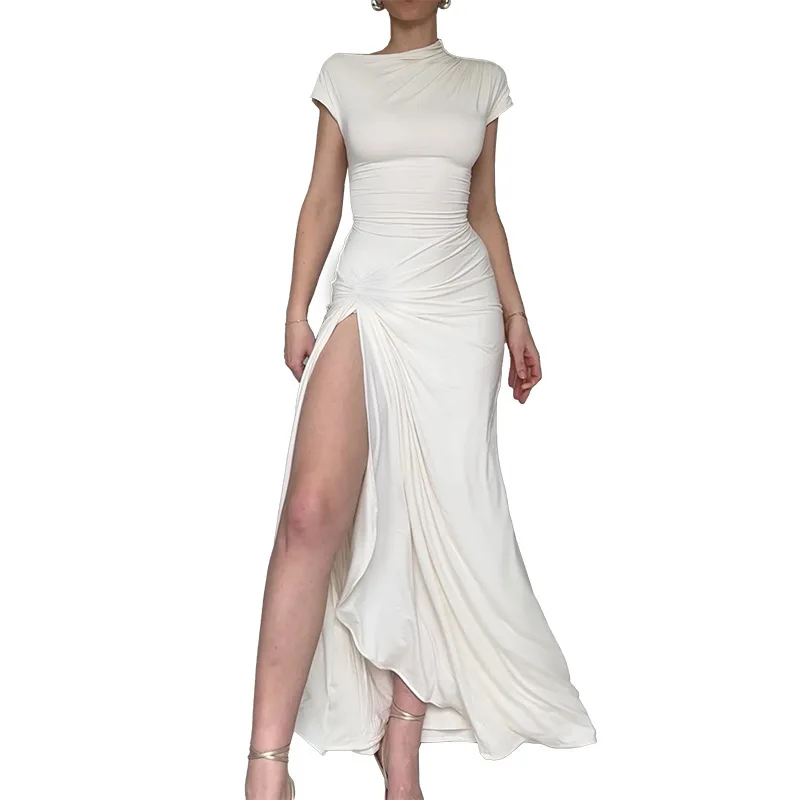2025 New Sexy Summer Slim Fit White Street Long Dress Fashio Sexy Waist Closing Split Short Sleeve Dresses Elegant for Women's
2025 New Sexy Summer Slim Fit White Street Long Dress Fashio Sexy Waist Closing Split Short Sleeve Dresses Elegant for Women's