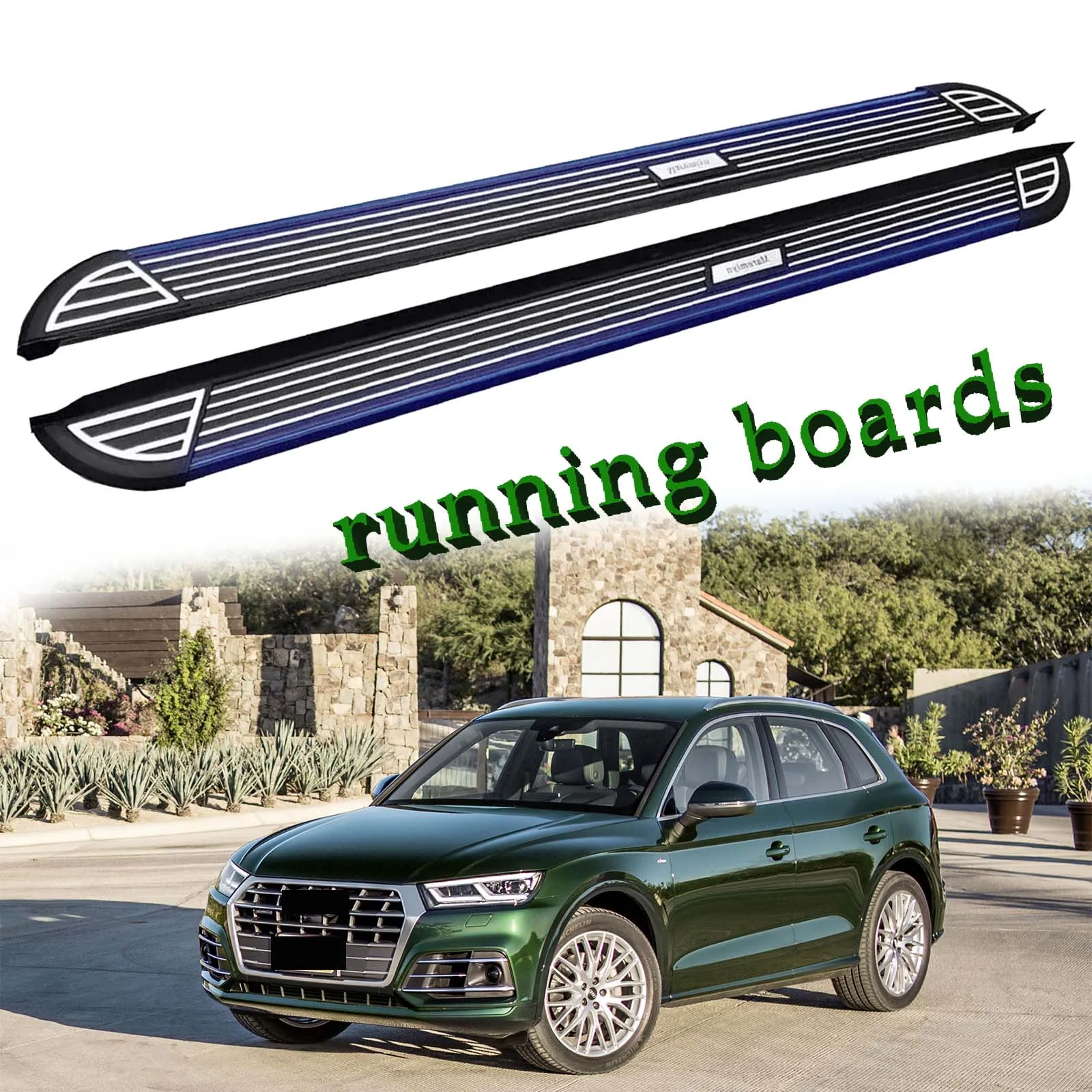 2Pcs Fits for Audi Q5 SQ5 2018-2024 Fixed Nerf Bar Side Step Pedal Running Board(with brackets)
2Pcs Fits for Audi Q5 SQ5 2018-2024 Fixed Nerf Bar Side Step Pedal Running Board(with brackets)