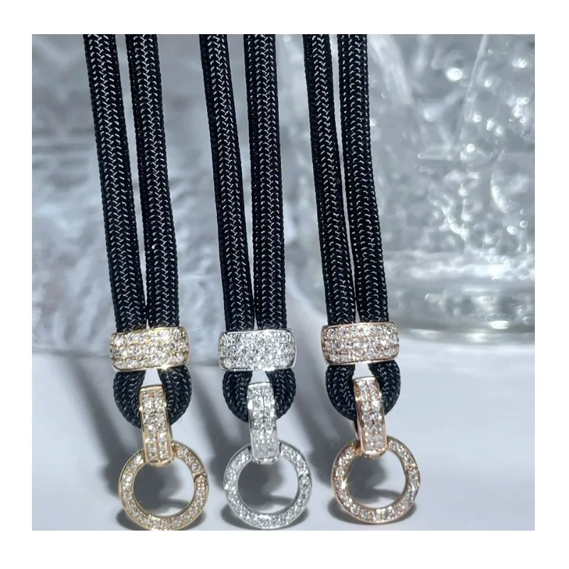 Gold-plated Three-row Diamond High-cargo Rope Hanging Pendant, Jade Button Head Removable Adjustment Necklace Universal Chain
Gold-plated Three-row Diamond High-cargo Rope Hanging Pendant, Jade Button Head Removable Adjustment Necklace Universal Chain