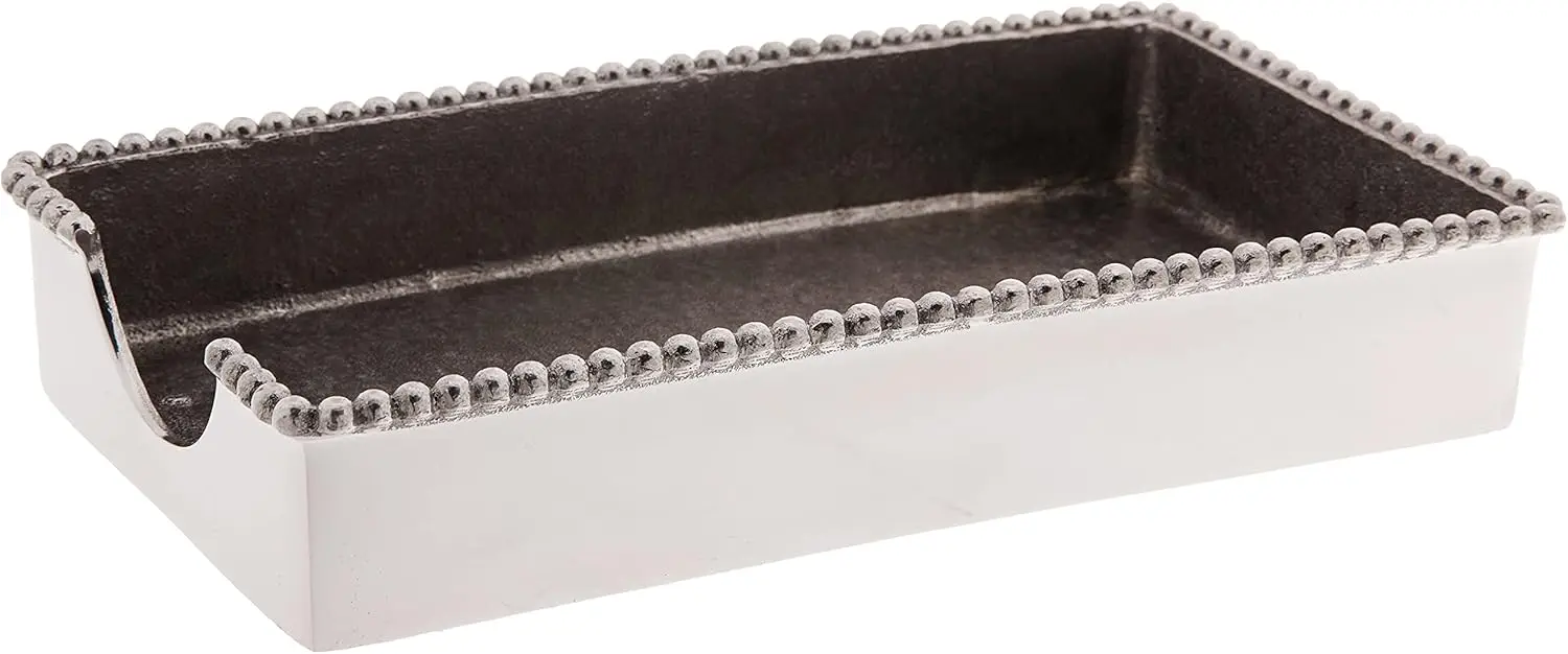 Beaded Guest Towel Holder with Notch Cut-Out, Aluminum, One Size
Beaded Guest Towel Holder with Notch Cut-Out, Aluminum, One Size