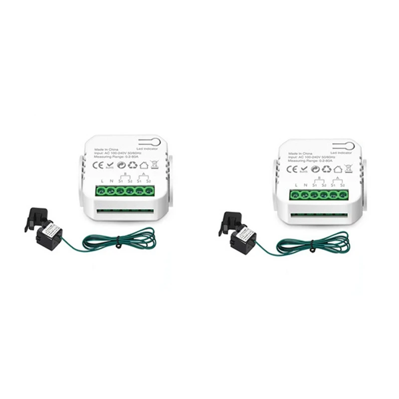 LJL-Tuya Wifi 80A Smart Meter Digital Energy Meter Current Transformer Solar PV Power Production Consumption Monitor
LJL-Tuya Wifi 80A Smart Meter Digital Energy Meter Current Transformer Solar PV Power Production Consumption Monitor