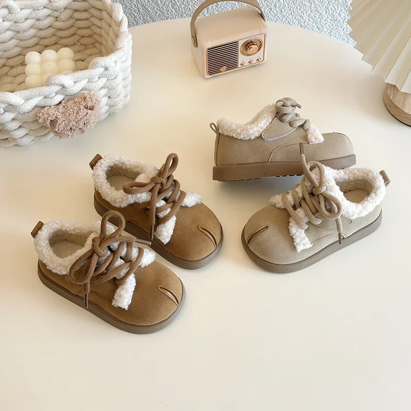 New Kids Winter Shoes Warm Plush Girls Fashion Cotton Shoes Plush Thickened Outdoor Child's Shoes Non-slip Versatile Soft Bottom
New Kids Winter Shoes Warm Plush Girls Fashion Cotton Shoes Plush Thickened Outdoor Child's Shoes Non-slip Versatile Soft Bottom