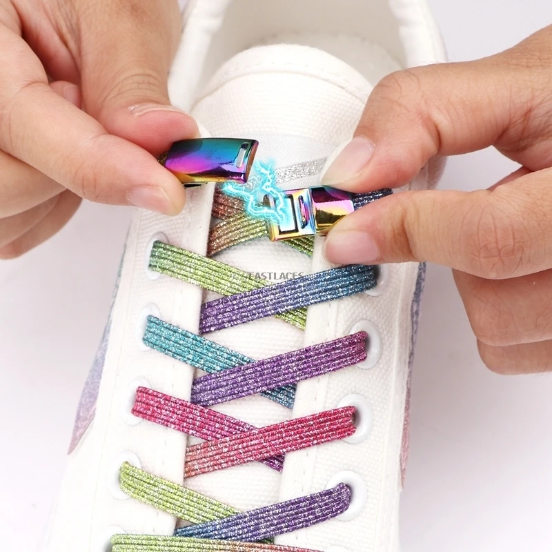 NEW Magnetic Elastic Shoelaces Flat No Tie Shoelace Candy Lazy Safety Quick Lock Laces Strings Fits All Kids Adult Fast shipping
NEW Magnetic Elastic Shoelaces Flat No Tie Shoelace Candy Lazy Safety Quick Lock Laces Strings Fits All Kids Adult Fast shipping