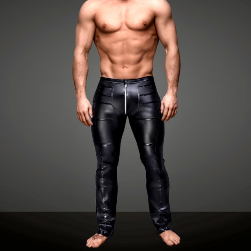 Exotic Sexy Men Wetlook PVC Latex Pants Faux Leather Catsuit zipper crotch Pants Male Exotic Gay Fetish PU Pant Clubwear Costume
Exotic Sexy Men Wetlook PVC Latex Pants Faux Leather Catsuit zipper crotch Pants Male Exotic Gay Fetish PU Pant Clubwear Costume