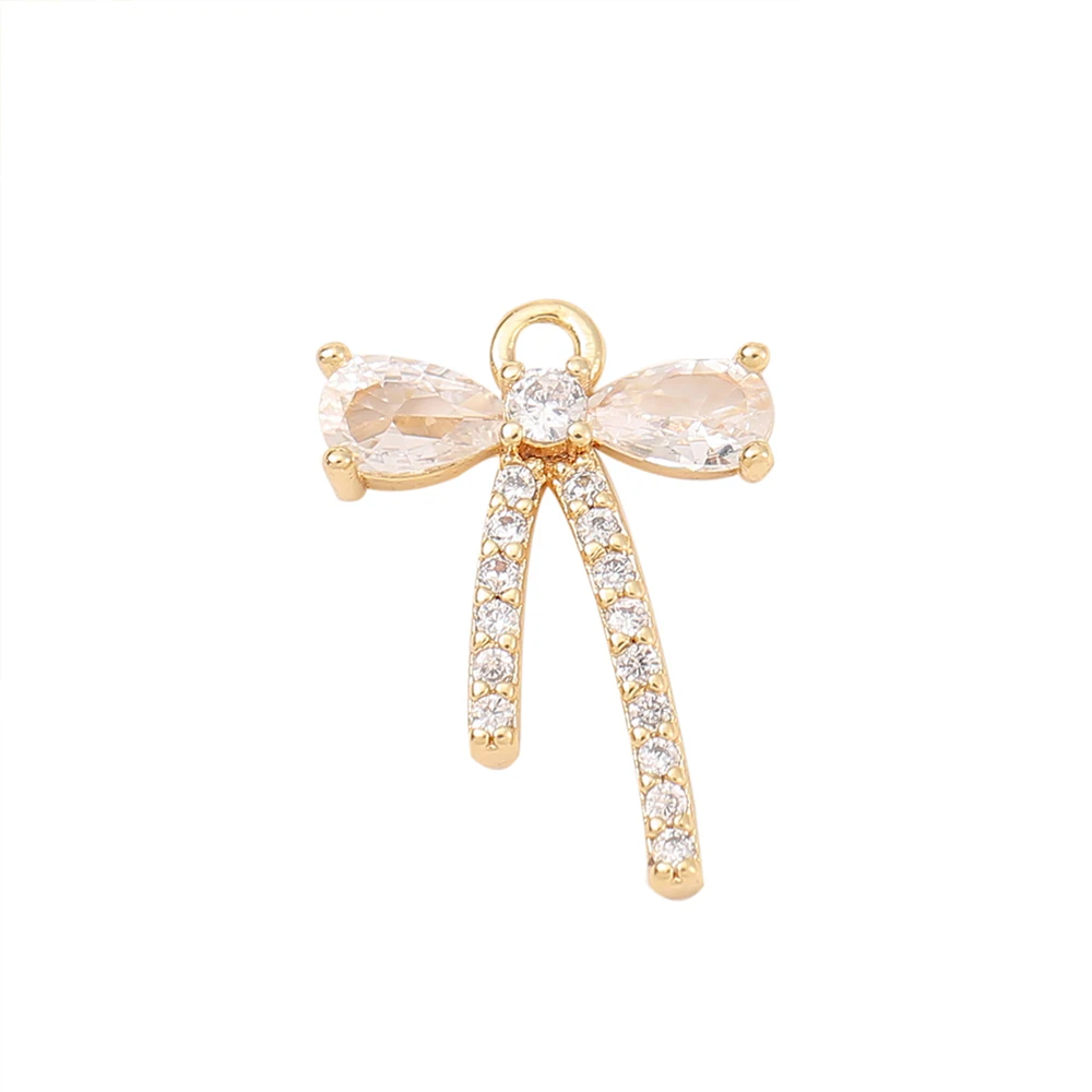 Factory Wholesale Brass Plated Gold Color Zircon Bow Tie Charms Pendants Necklace And Bracelet Earring Diy Jewelry Accessories
Factory Wholesale Brass Plated Gold Color Zircon Bow Tie Charms Pendants Necklace And Bracelet Earring Diy Jewelry Accessories
