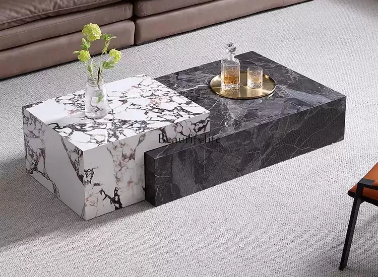 Italian minimalist rock slab coffee table light luxury modern minimalist high-end rectangular coffee table
Italian minimalist rock slab coffee table light luxury modern minimalist high-end rectangular coffee table