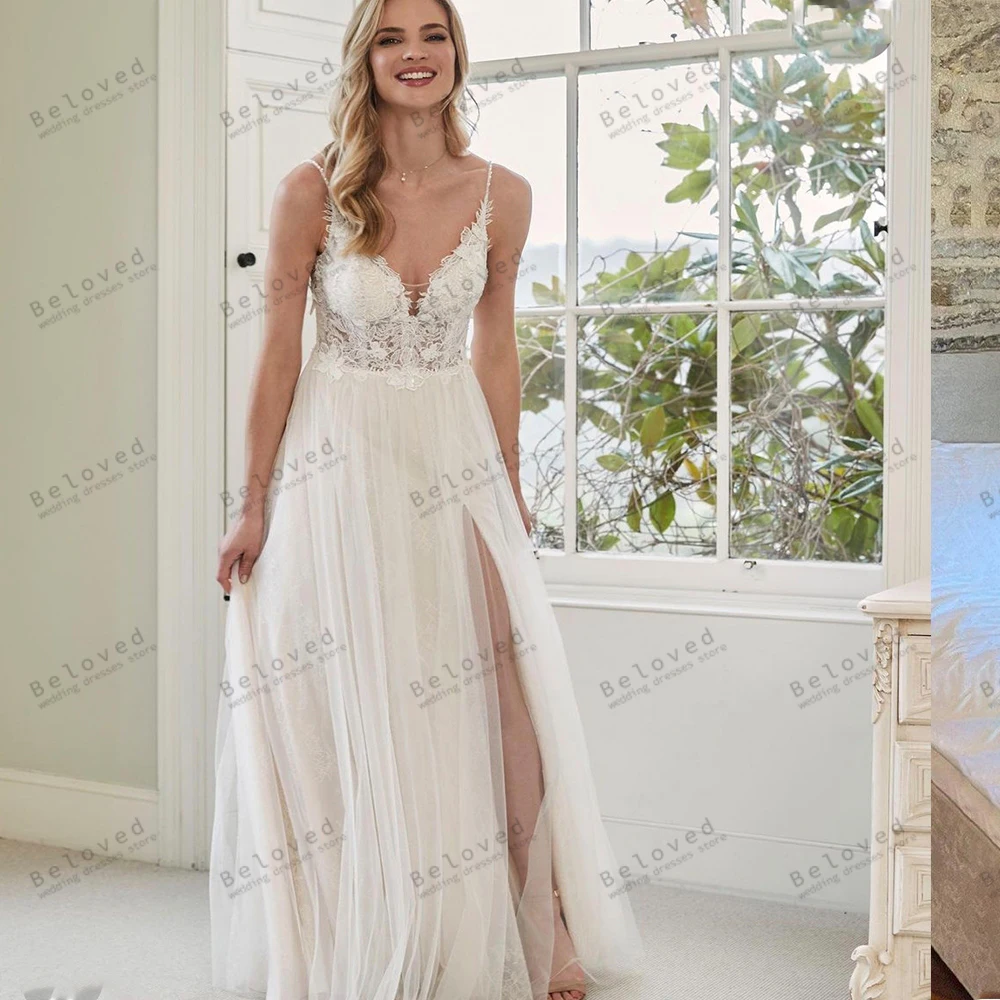Vintage Wedding Dresses A-Line Tulle Tiered Bridal Gowns Lace Appliques Vintage Spaghetti Straps Robes Vestidos De Novia 2024
Vintage Wedding Dresses A-Line Tulle Tiered Bridal Gowns Lace Appliques Vintage Spaghetti Straps Robes Vestidos De Novia 2024