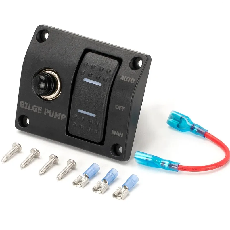 12V 24V 3 Way Automatic Bilge Pump Switch Panel Waterproof Rule Bilge Pump Float Switch LED Indicator Built-In Auto/Off/Manual
12V 24V 3 Way Automatic Bilge Pump Switch Panel Waterproof Rule Bilge Pump Float Switch LED Indicator Built-In Auto/Off/Manual