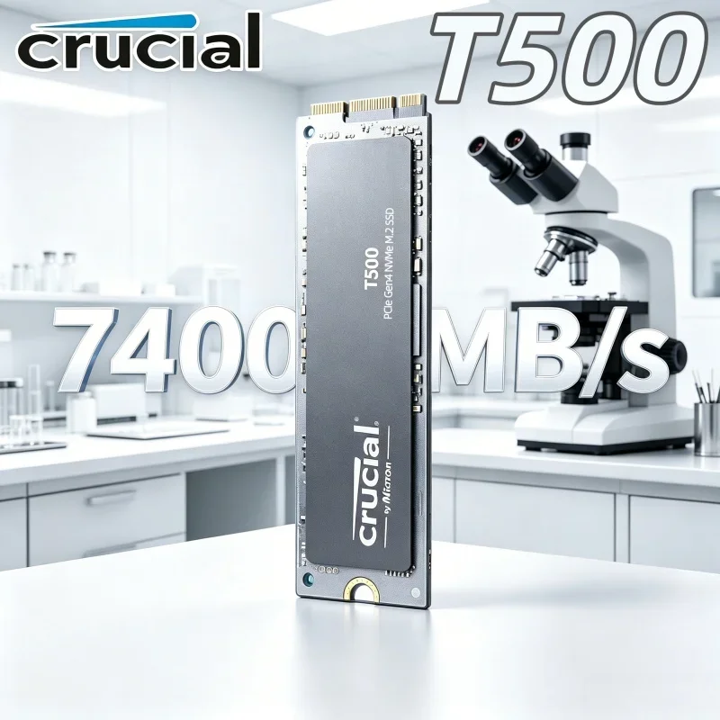 Crucial T500 CT1000T500SSD8 1TB PCIe4.0 NVMe M.2 2280 SSD 7300MB/s Fast Gaming Solid State Drive for Desktop PS5 Laptop
Crucial T500 CT1000T500SSD8 1TB PCIe4.0 NVMe M.2 2280 SSD 7300MB/s Fast Gaming Solid State Drive for Desktop PS5 Laptop