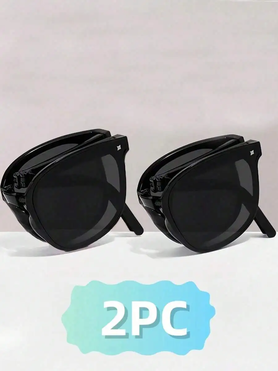 2PCS Foldable Fashion Sunglasses For Women Stylish Novel Design
2PCS Foldable Fashion Sunglasses For Women Stylish Novel Design