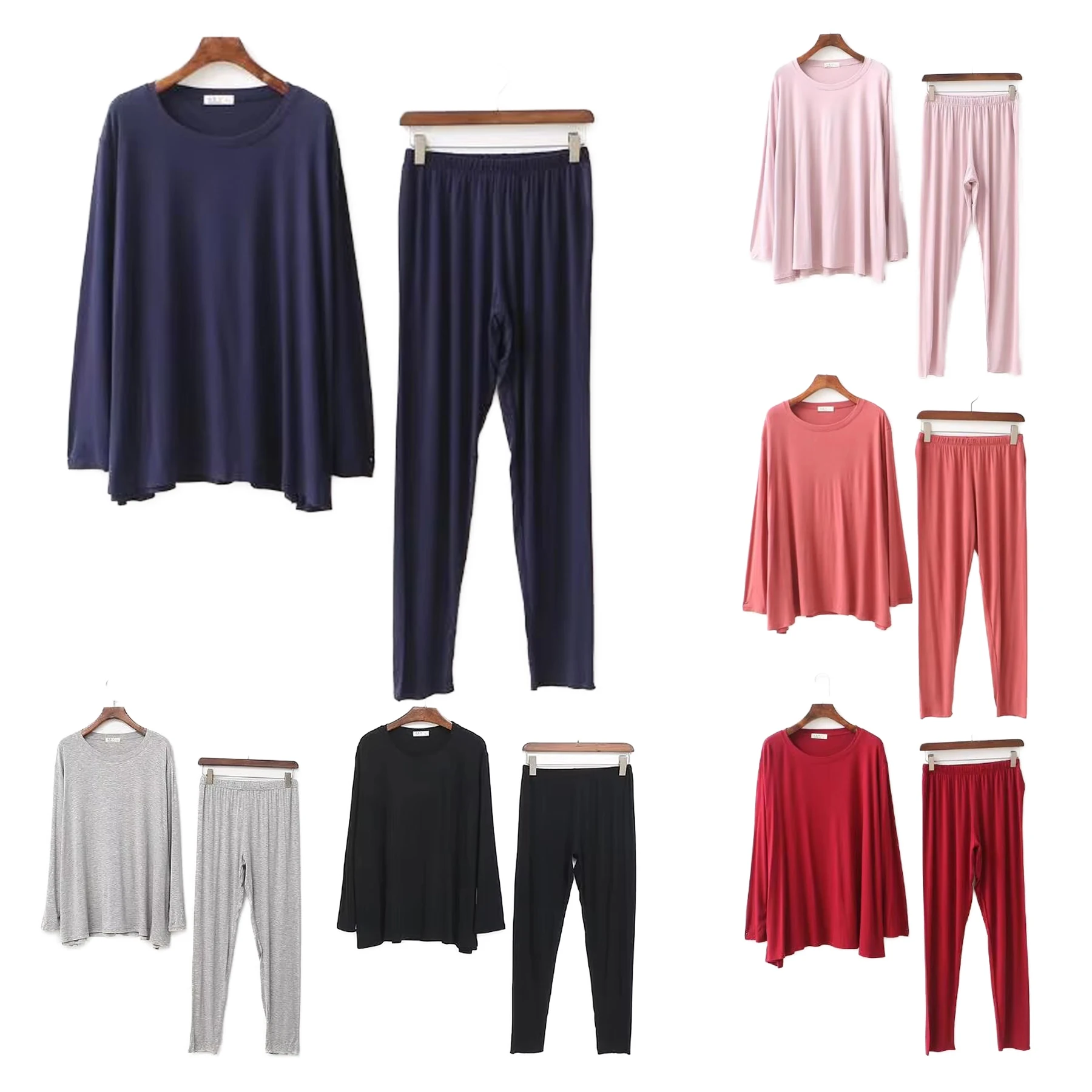 Large Size Home Clothes New Casual Pajamas Sets Long Sleeve Cotton Modal Sleepwear Suit Female Pijama Autumn Winter Women Set
Large Size Home Clothes New Casual Pajamas Sets Long Sleeve Cotton Modal Sleepwear Suit Female Pijama Autumn Winter Women Set