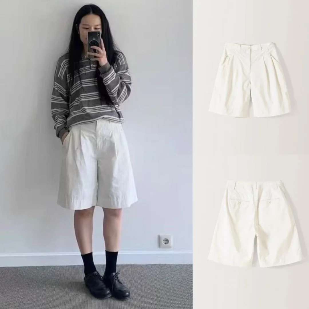 Folded Casual Wide Leg Five-Point Pants High Waist Straight Tube Pants Summer 2026 New Arrival Versatile Minimalist Design
Folded Casual Wide Leg Five-Point Pants High Waist Straight Tube Pants Summer 2026 New Arrival Versatile Minimalist Design