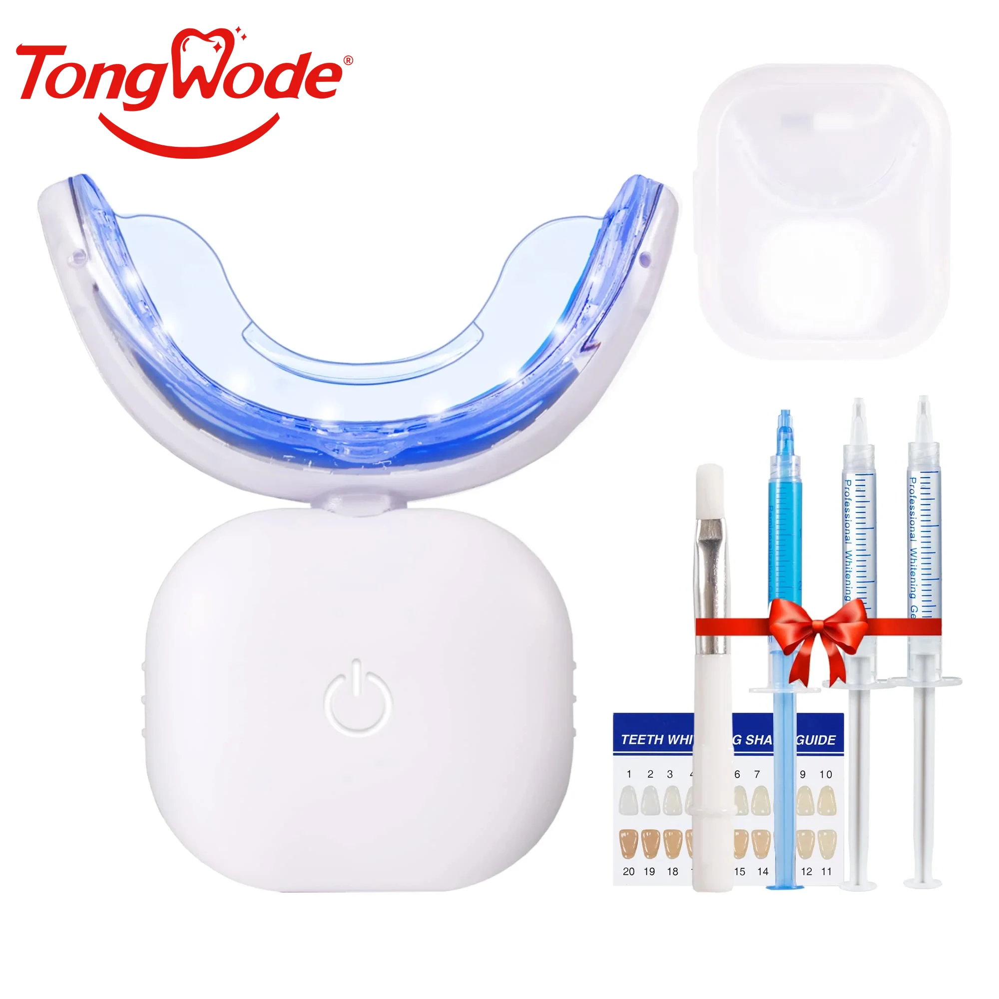 Teeth Whitening LED Light With Gel Pen Combination 32 LED Blue Red Lights Wireless Rechargeable 7 Days Whiten Tooth Home Use
Teeth Whitening LED Light With Gel Pen Combination 32 LED Blue Red Lights Wireless Rechargeable 7 Days Whiten Tooth Home Use