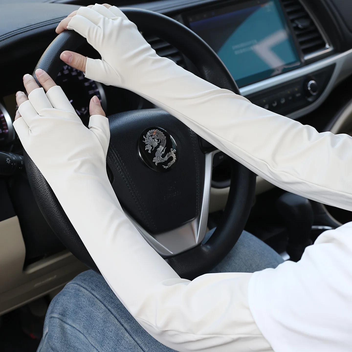 Summer Five-Finger Ice Sleeves for Men and Women, Thin Arm Covers, Solid Color Simple Long Elast
Summer Five-Finger Ice Sleeves for Men and Women, Thin Arm Covers, Solid Color Simple Long Elast