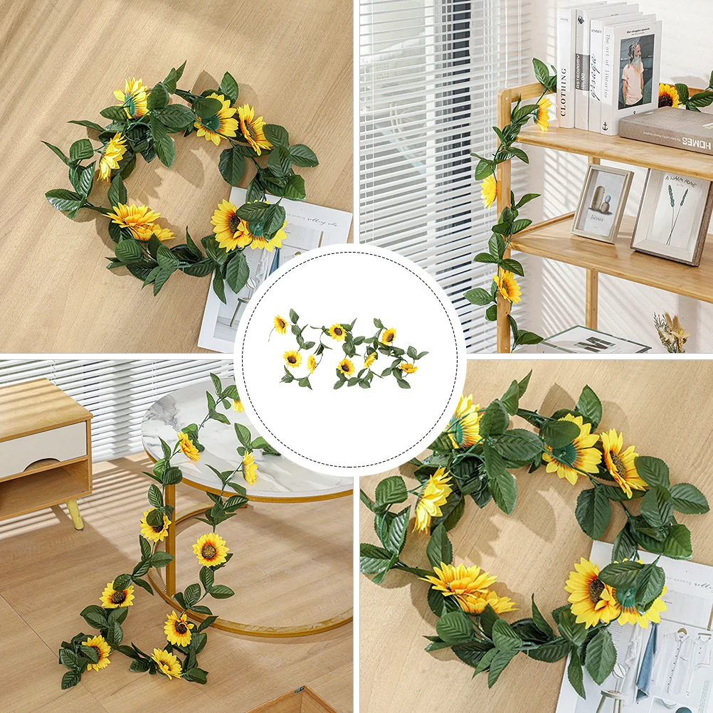 Artificial Sunflower Vine Lifelike Hanging Plants Cloth VinesSimulation Rattan Ornament Home Decorations Banquet Holiday Indoor
Artificial Sunflower Vine Lifelike Hanging Plants Cloth VinesSimulation Rattan Ornament Home Decorations Banquet Holiday Indoor