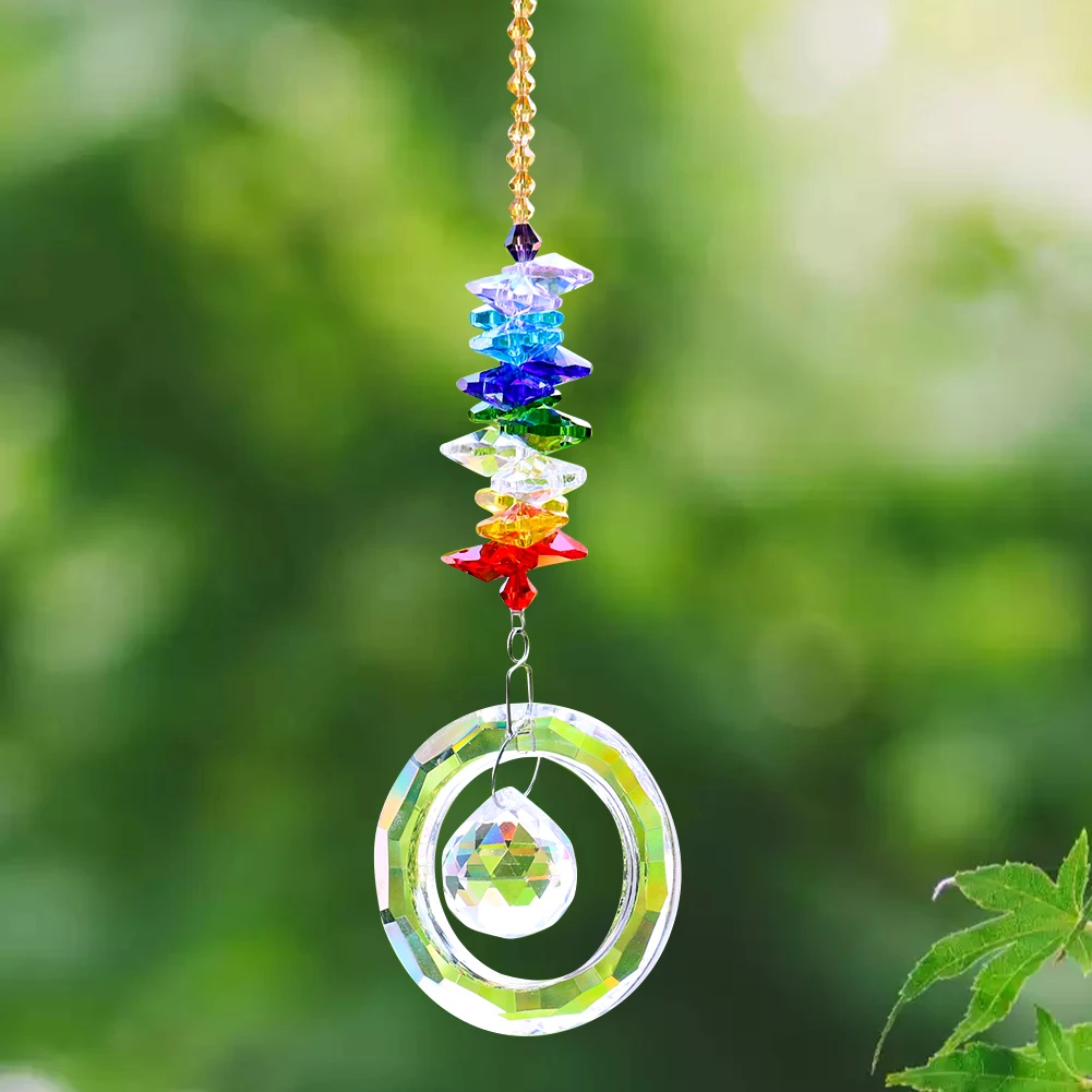 Muy Bien Chakra Rainbow Crystal Prism Sun Catcher Ball Pendulum Feng Shui Pendant Chandelier Parts DIY Hanging Home Garden Decor
Muy Bien Chakra Rainbow Crystal Prism Sun Catcher Ball Pendulum Feng Shui Pendant Chandelier Parts DIY Hanging Home Garden Decor