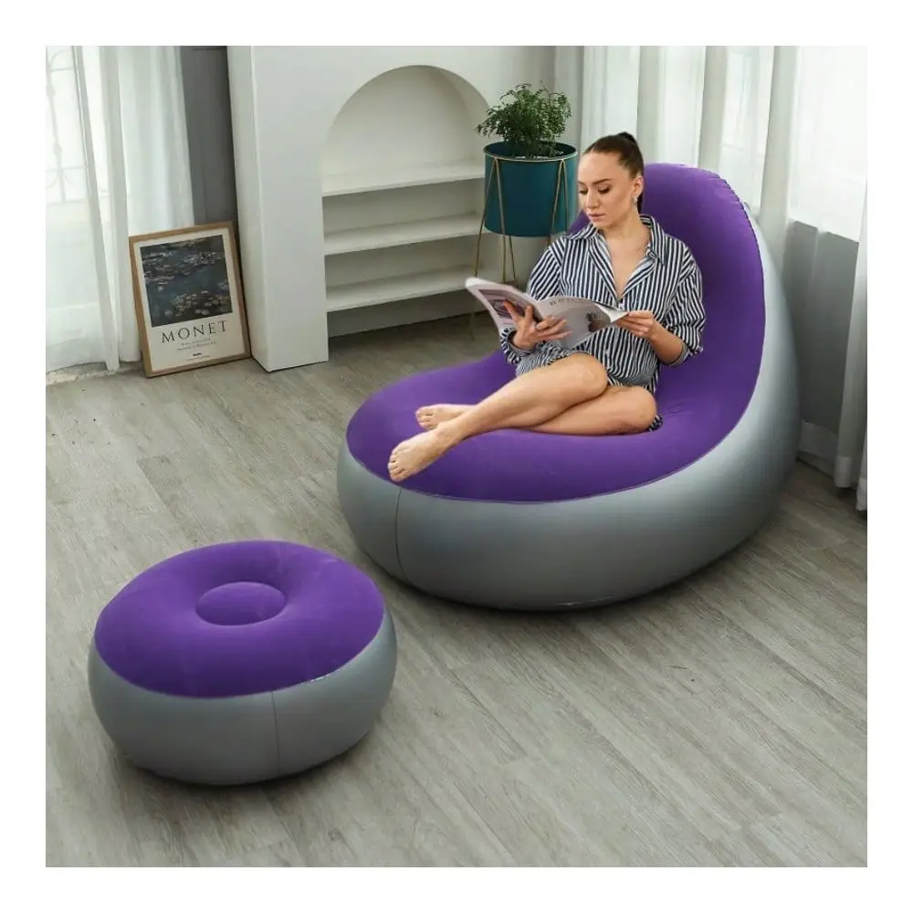 Chair Camping Inflatable Sofa Portable Inflatable Lounge Chair Foldable Lazy Sofa With Footrest Inflatable Sofa For Indoor Outd
Chair Camping Inflatable Sofa Portable Inflatable Lounge Chair Foldable Lazy Sofa With Footrest Inflatable Sofa For Indoor Outd