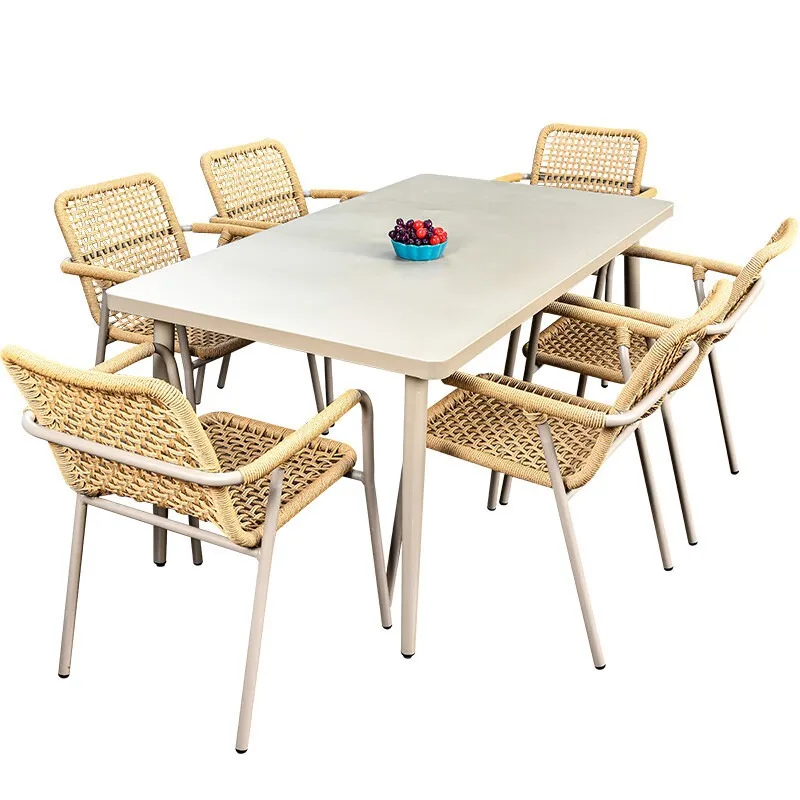 Outdoor rattan high-end outdoor tables and chairs courtyard garden plastic wood table leisure
Outdoor rattan high-end outdoor tables and chairs courtyard garden plastic wood table leisure