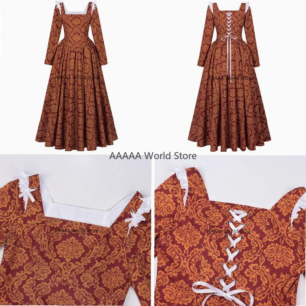 Medieval Queen Cosplay Dress Renaissance Costume Long Sleeve Back Lace Up Women Clothing S to XXL Size Elegant Gothic Gown
Medieval Queen Cosplay Dress Renaissance Costume Long Sleeve Back Lace Up Women Clothing S to XXL Size Elegant Gothic Gown