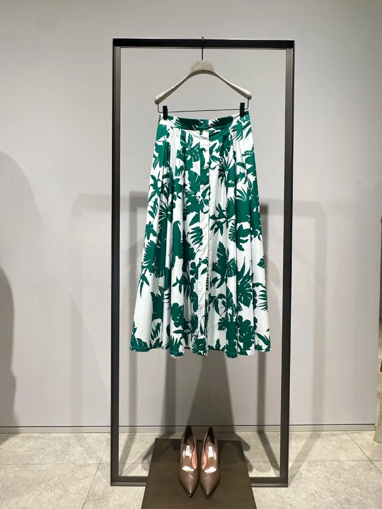 High Waist Printed Maxi Skirt Split A-Line Cotton Half Skirt Summer New Arrival Women's Commute Style Loose Fit Cotton Fabric
High Waist Printed Maxi Skirt Split A-Line Cotton Half Skirt Summer New Arrival Women's Commute Style Loose Fit Cotton Fabric