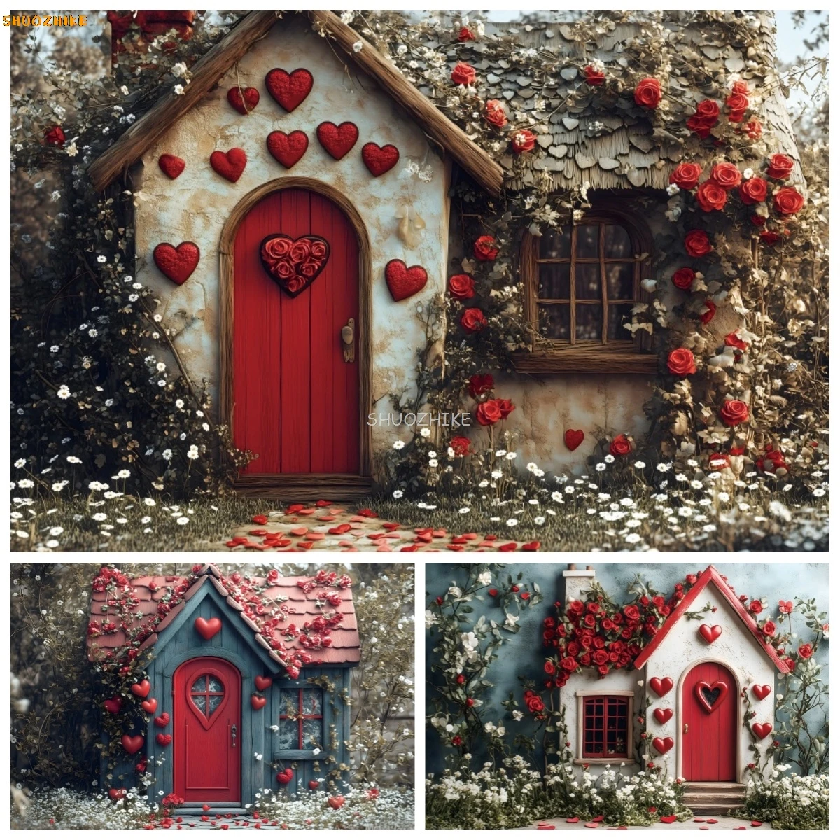Vintage Cottage Photography Background Rose Love February 14th Valentine's Day Kids Adults Portrait Backdrops Photozone Supplies
Vintage Cottage Photography Background Rose Love February 14th Valentine's Day Kids Adults Portrait Backdrops Photozone Supplies