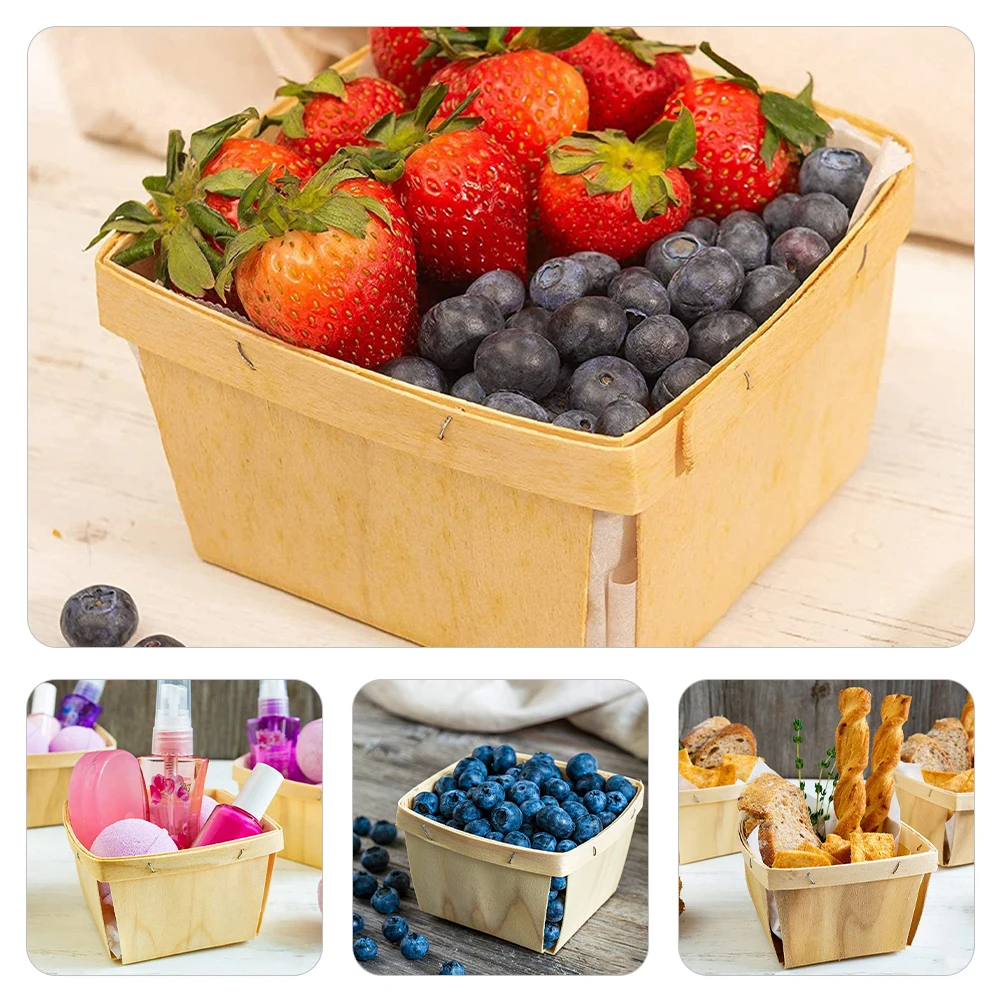 10pcs Wooden Fruit Baskets Rustic Bread Storage Kitchen Decor Natural Wood Material Breakage Resistant Home Use Picnic
10pcs Wooden Fruit Baskets Rustic Bread Storage Kitchen Decor Natural Wood Material Breakage Resistant Home Use Picnic