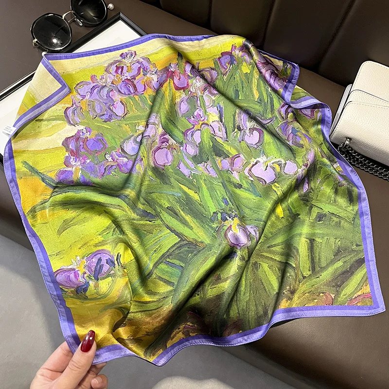 100% Real Silk Square Scarf for Women Luxury Design Pattern Oil Painting Floral Bag Ribbon Hairband Bandana Neckerchief
100% Real Silk Square Scarf for Women Luxury Design Pattern Oil Painting Floral Bag Ribbon Hairband Bandana Neckerchief