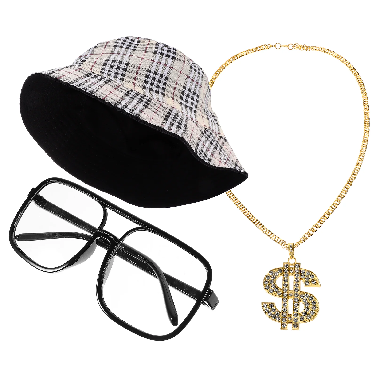 4 Pcs Hip Hop Clothing Suit Rings Jewelry Men Costume Kit Hat Flat Light 90s Outfit for Alloy Accessories Women Man Necklace
4 Pcs Hip Hop Clothing Suit Rings Jewelry Men Costume Kit Hat Flat Light 90s Outfit for Alloy Accessories Women Man Necklace