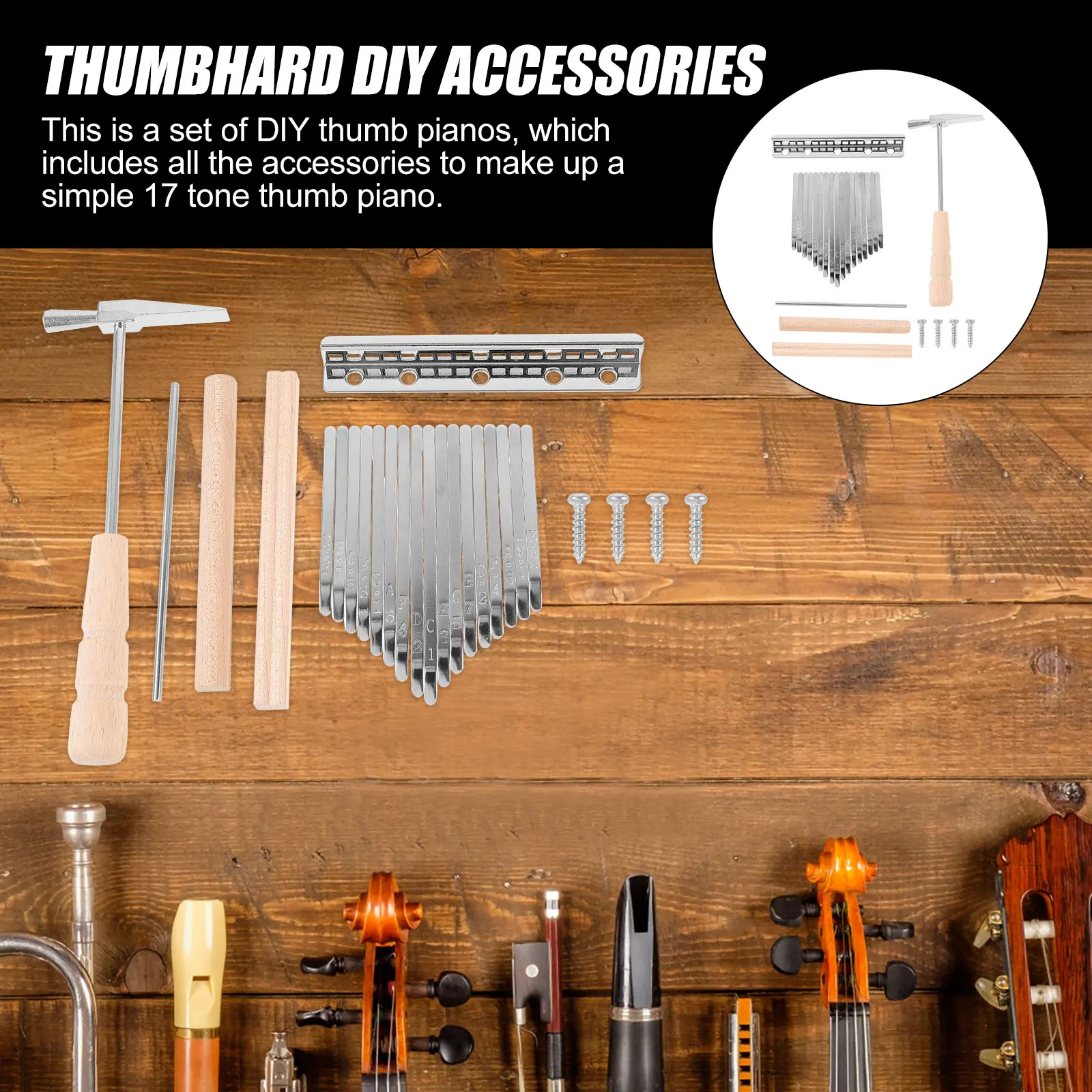 Kalimba Accessories Finger Tuning Key Musical Piano Thumb Hand Hardware Instrument DIY Wooden
Kalimba Accessories Finger Tuning Key Musical Piano Thumb Hand Hardware Instrument DIY Wooden