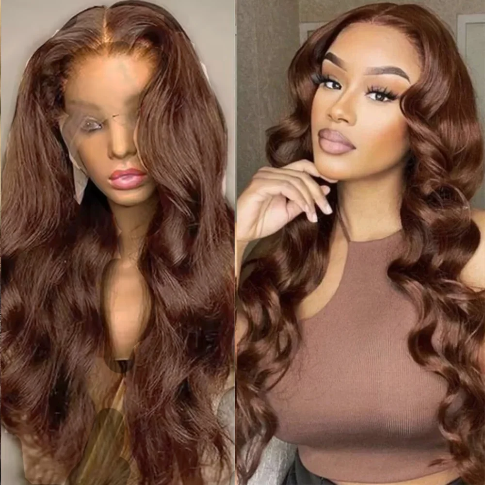 HD Chocolate Brown 13x6 Body Wave Lace Front Wig 46 Inch 13x6 Lace Frontal Wigs For Women 100% Remy Human Hair Wig Pre Plucked
HD Chocolate Brown 13x6 Body Wave Lace Front Wig 46 Inch 13x6 Lace Frontal Wigs For Women 100% Remy Human Hair Wig Pre Plucked