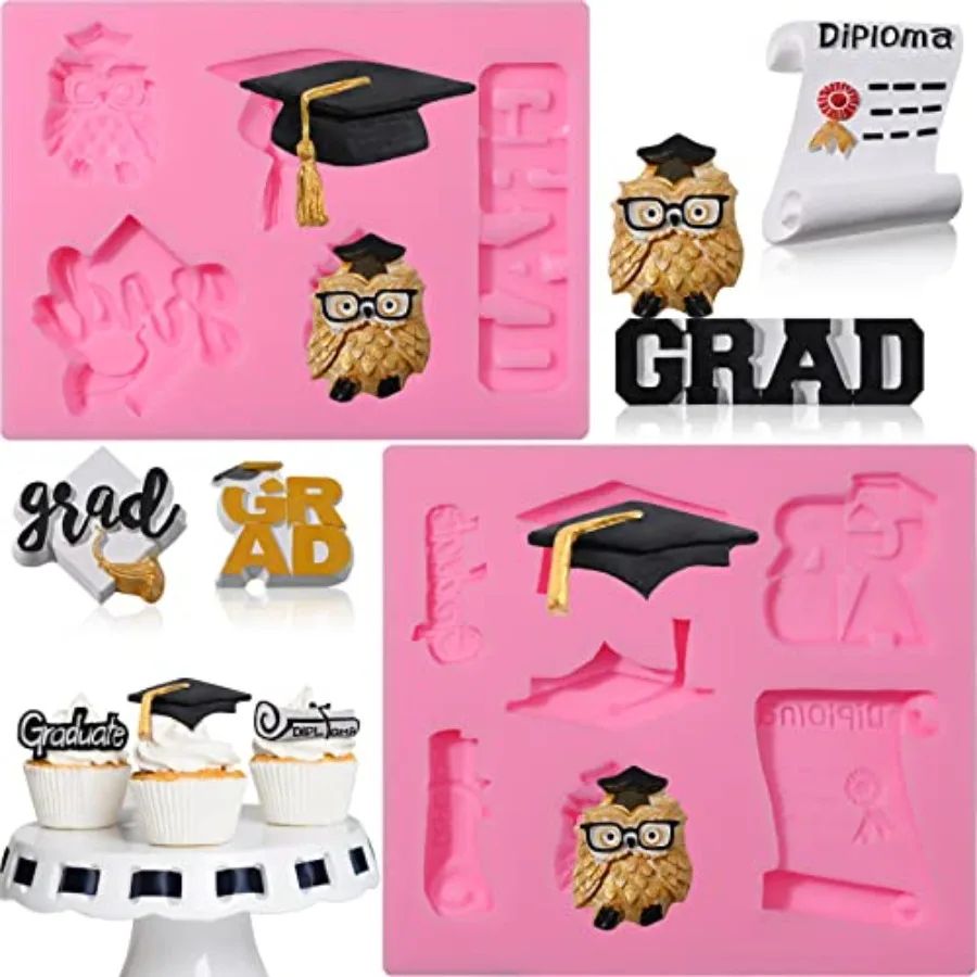 Graduation Molds Silicone, Graduation Fondant Molds With Owl Grad Cap Diploma Scroll Silicone Molud For Chocolate Candy Cookie
Graduation Molds Silicone, Graduation Fondant Molds With Owl Grad Cap Diploma Scroll Silicone Molud For Chocolate Candy Cookie