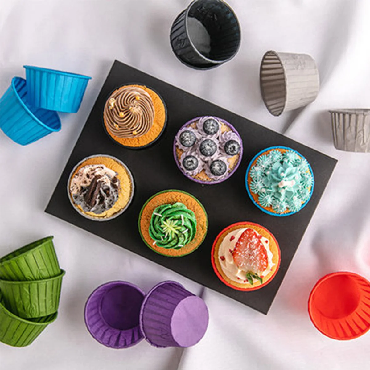 50 Pcs Baking Cups Muffin Liners Mini Cake Accessories Cupcake Wrappers Wedding Birthday Party Dessert Decoration Supplies 
50 Pcs Baking Cups Muffin Liners Mini Cake Accessories Cupcake Wrappers Wedding Birthday Party Dessert Decoration Supplies