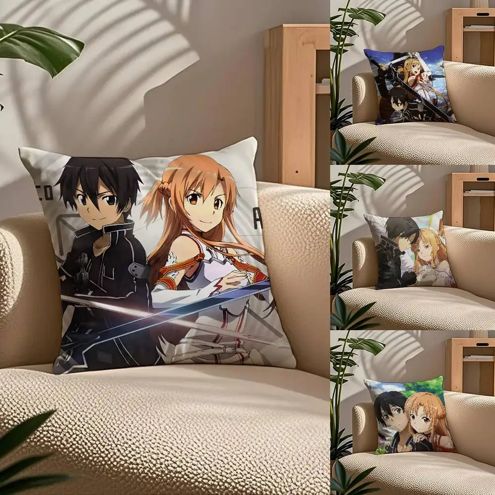 S-Sword Art O-Online S-SAO Pillow Case Comfort Sofa Bed Silky Elegant Invisible Zipper Custom Decorative Cushion Cover
S-Sword Art O-Online S-SAO Pillow Case Comfort Sofa Bed Silky Elegant Invisible Zipper Custom Decorative Cushion Cover