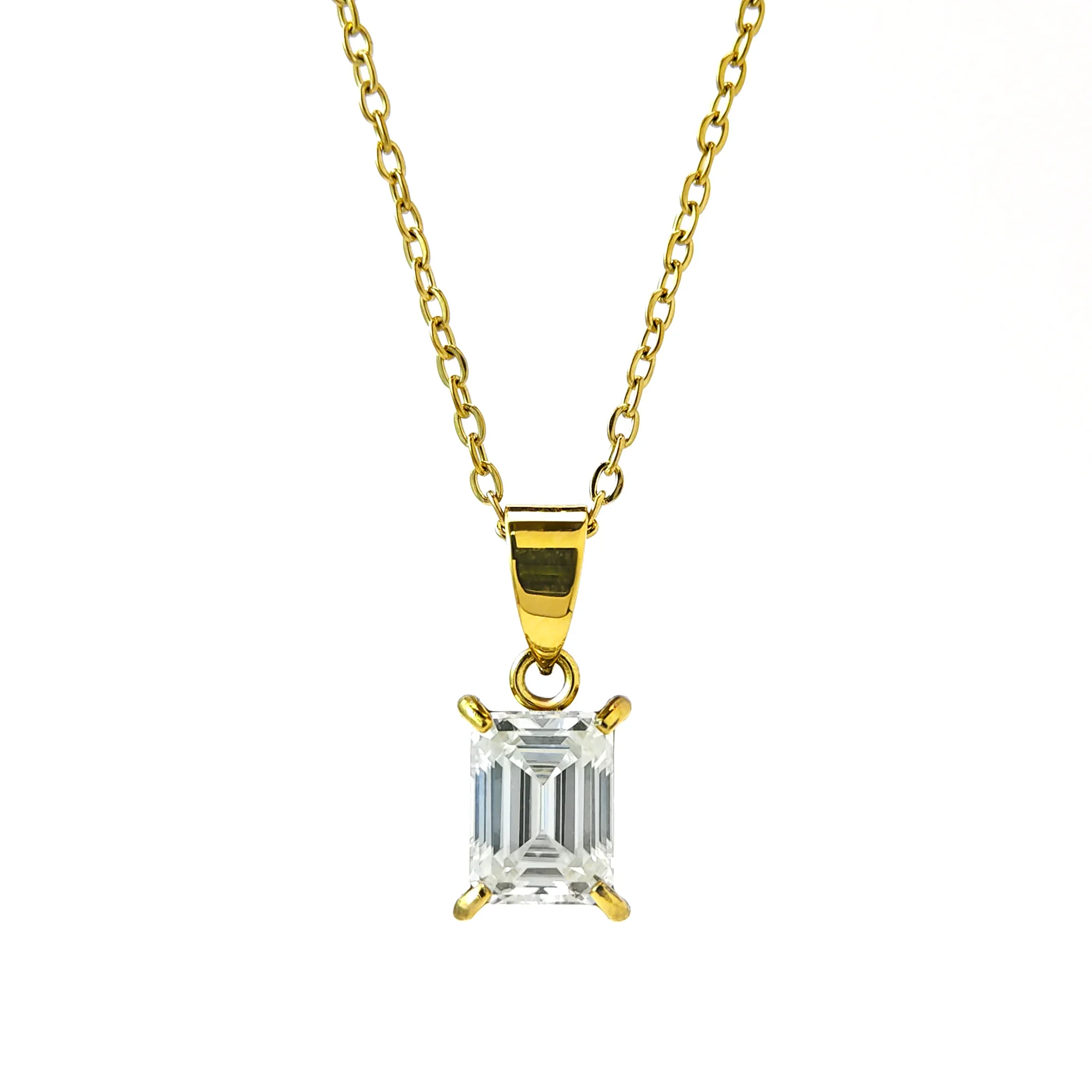 1pc 2.0 Carat Stainless Steel Synthetic Moissanite Necklace, It Is Highly Suitable As An Engagement or Commitment Gift.
1pc 2.0 Carat Stainless Steel Synthetic Moissanite Necklace, It Is Highly Suitable As An Engagement or Commitment Gift.