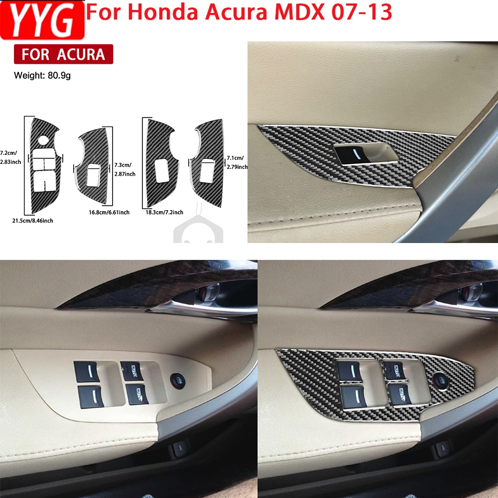 For Acura MDX 07-13 Soft Carbon Fiber Window Lift Control Button Panel Trim Car Interior Accessories Decorative Stickers
For Acura MDX 07-13 Soft Carbon Fiber Window Lift Control Button Panel Trim Car Interior Accessories Decorative Stickers