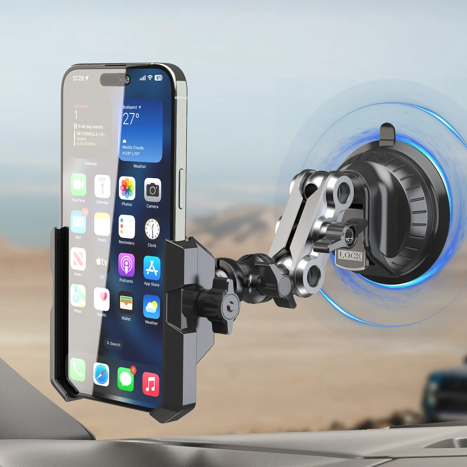 Car A-Pillar Fixed Phone Holder 360° Rotatable Aluminum Alloy Anti-Shake Stand
Car A-Pillar Fixed Phone Holder 360° Rotatable Aluminum Alloy Anti-Shake Stand