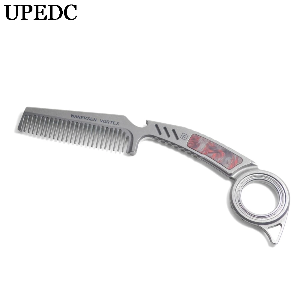 Titanium Outdoor Multi-function Comb Bottle Opener Tool Tail Decompression Rotation Function
Titanium Outdoor Multi-function Comb Bottle Opener Tool Tail Decompression Rotation Function