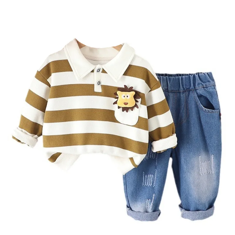 New Spring Autumn Fashion Baby Clothes Suit Children Boys Striped T-Shirt Pants 2Pcs/Sets Toddler Casual Costume Kids Sportswear
New Spring Autumn Fashion Baby Clothes Suit Children Boys Striped T-Shirt Pants 2Pcs/Sets Toddler Casual Costume Kids Sportswear
