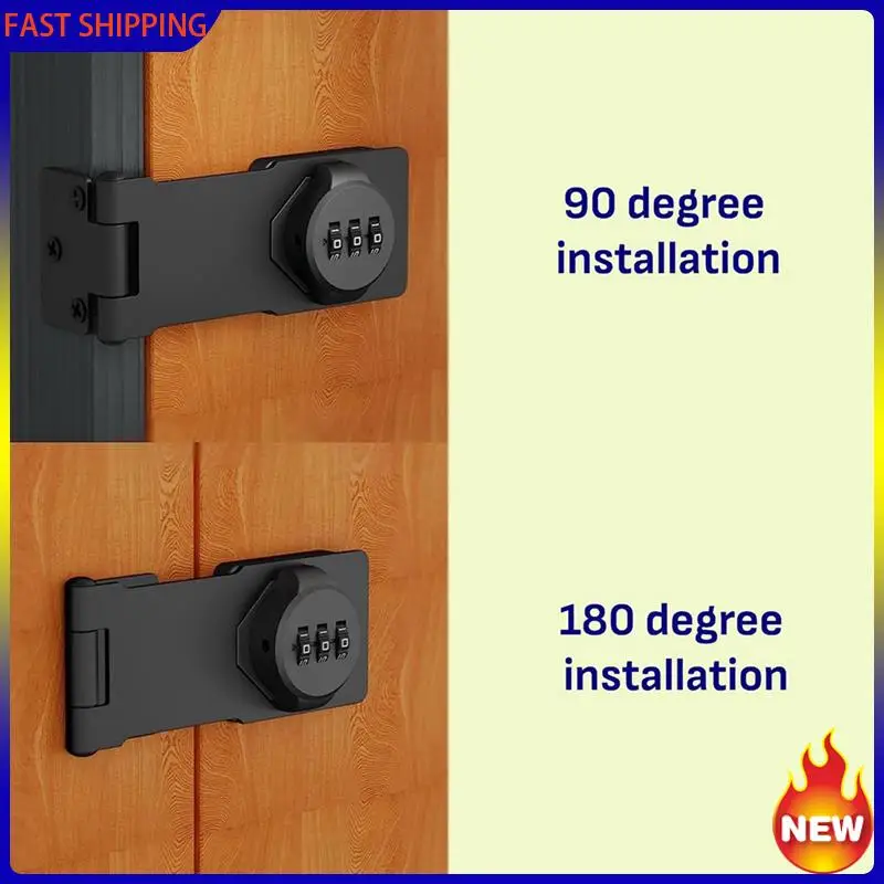 Especial 2X Keyless Combination Lock -3-Digit Combination Lock For Cabinet Doors - Twist Knob Hasp Latch Lock With Password Code
Especial 2X Keyless Combination Lock -3-Digit Combination Lock For Cabinet Doors - Twist Knob Hasp Latch Lock With Password Code